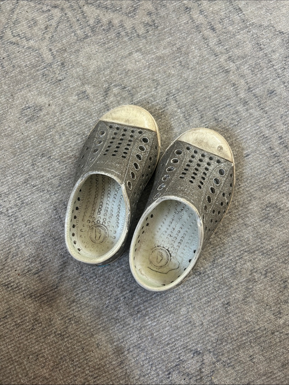 Kids Native Metallic Silver shoes
